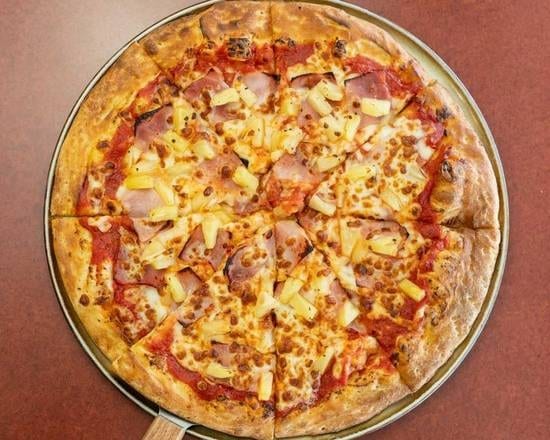 High & Hawaiian Pizza.
